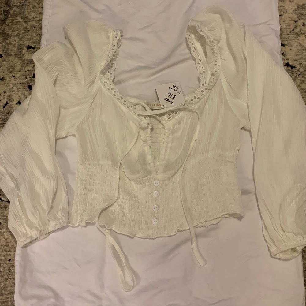 Beautiful white crop top